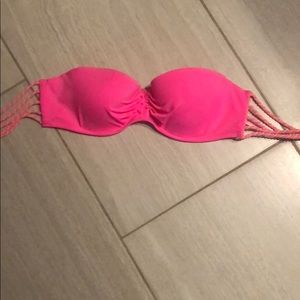 Victoria’s Secret neon pink strappy back bandeau